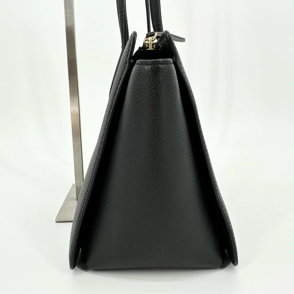 Tory Burch Robinson Leather Tote Bag Black